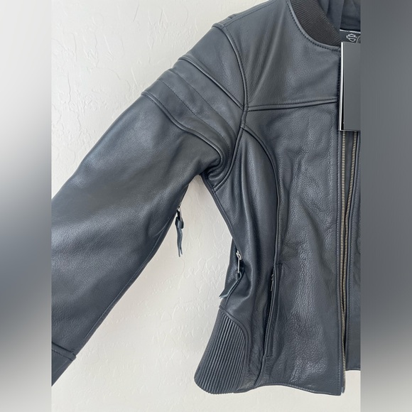 Harley Davidson 3 in 1 leather motorcycle jacket medium NWT - Picture 9 of 14